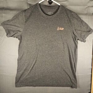 McMenamins Roseburg Station Ales Graphic T-Shirt Mens Charcoal Gray Large